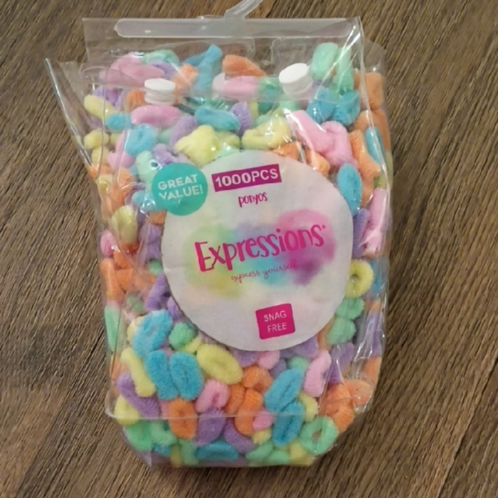 Expressions Multicolor Hair Bands 1000pcs
